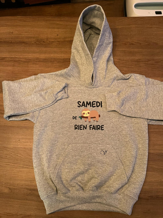 Samedi de rien faire hoodies/crewneck